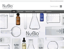 Tablet Screenshot of nu-bio.com